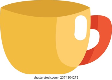 Cooking cup, illustration or icon, vector on white background.