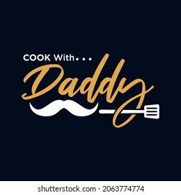 Cooking With Daddy Logo Template