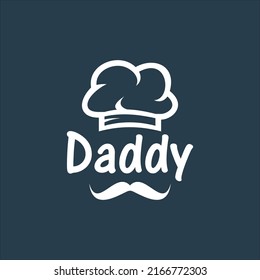 Cooking with Daddy Vector template