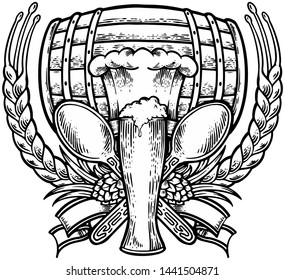 Cooking day with beer , vector illustration compatible for your company