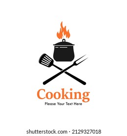 Cooking design logo template illustration