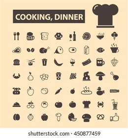 cooking dinner icons