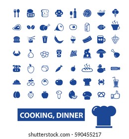 cooking dinner icons
