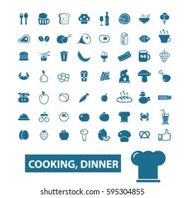 cooking dinner icons