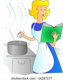 cooking a dish according to a recipe
