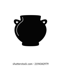 Cooking, dish, eathernware icon in black flat glyph, filled style isolated on white background