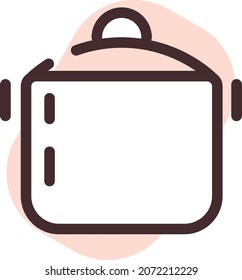 Cooking dish, illustration, vector, on a white background.