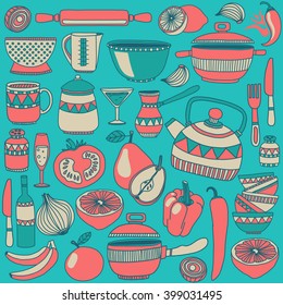 Cooking Doodle style elements