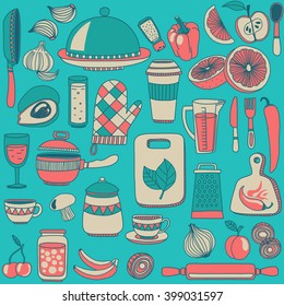 Cooking Doodle style elements