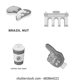 Cooking, drink and other monochrome icon in cartoon style.travel, food icons in set collection.
