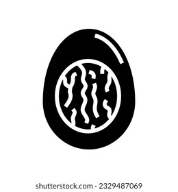 cooking egg chicken farm food glyph icon vector. cooking egg chicken farm food sign. isolated symbol illustration