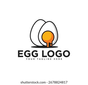 Design de logotipo de ovo de cozinha, Imagem vetorial