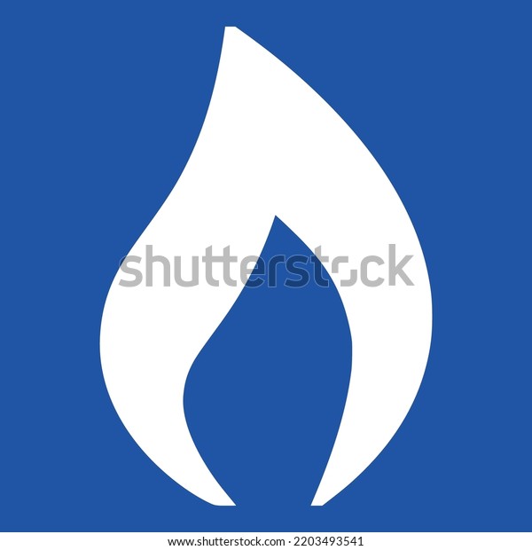Cooking Element Gas Flame Heat Burn Stock Vector (Royalty Free