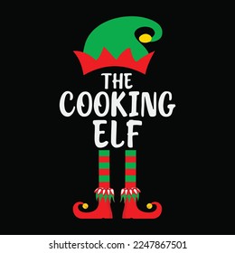 Cooking Elf Matching Family Group Christmas Party Pajama