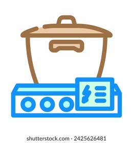 cooking energy efficient color icon vector. cooking energy efficient sign. isolated symbol illustration