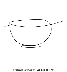 Equipamento de cozinha Bolo Design Gráfico Decoração Vetor Line Art