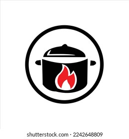 Kochgerät, Vektorgrafik-Logo-Design