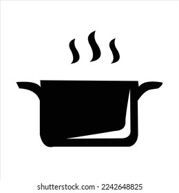 cooking equipment pot vector logo design