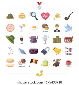 cooking, fans, travel and other web icon in cartoon style.medicine, excitement, pub icons in set collection.