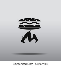 Cooking fire icon