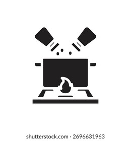 Cooking Flavoring Filled Icon Vector Illustration