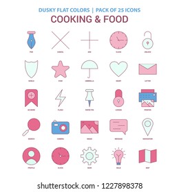 Cooking and Food  icon Dusky Flat color - Vintage 25 Icon Pack
