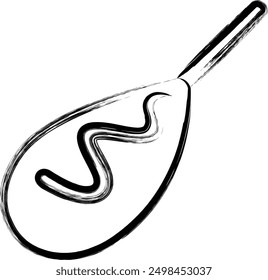 Cooking food single item icon American dog