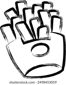 Cooking food single item icon potato