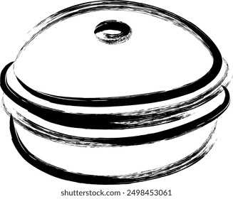 Cooking food single item icon dorayaki