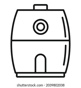 Cooking fry appliance icon outline vector. Deep fryer. Oil basket