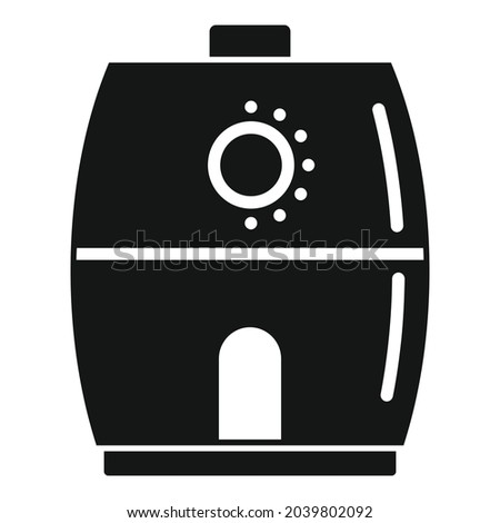 Cooking fry appliance icon simple vector. Deep fryer. Oil basket