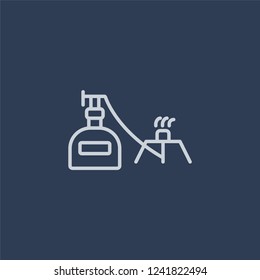 Cooking gas icon. Cooking gas linear design concept from Camping collection. Simple element vector illustration on dark blue background.