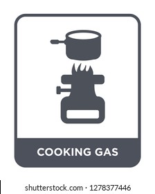 cooking gas icon vector on white background, cooking gas trendy filled icons from Camping collection, cooking gas vector illustration