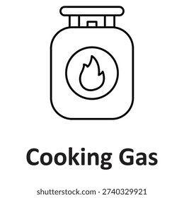 Cooking gas Vector icon which can easily modify or edit

