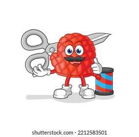 the cooking glove barber cartoon. cartoon mascot vector