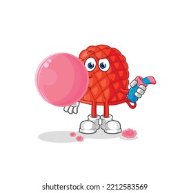 the cooking glove chewing gum vector. cartoon character