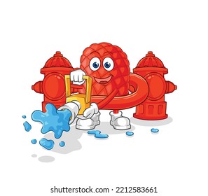 the cooking glove firefighter vector. cartoon character