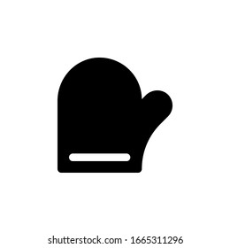 cooking glove icon isolated vector EPS10