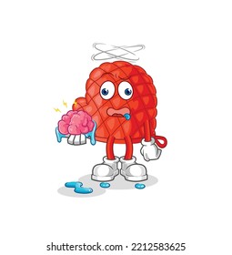 the cooking glove no brain vector. cartoon character