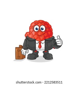 the cooking glove office worker mascot. cartoon vector