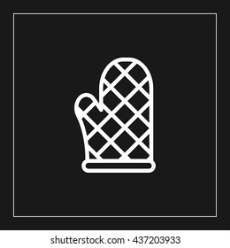 cooking gloves icon. 