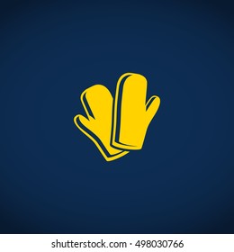 cooking gloves icon