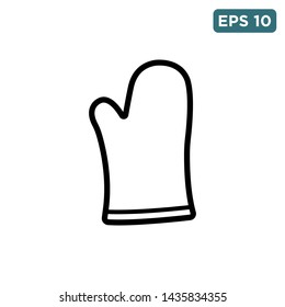 cooking gloves icon vector design template