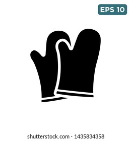 cooking gloves icon vector design template