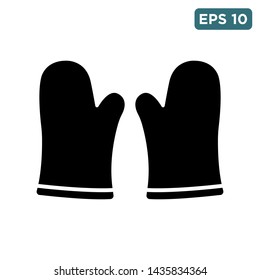 cooking gloves icon vector design template