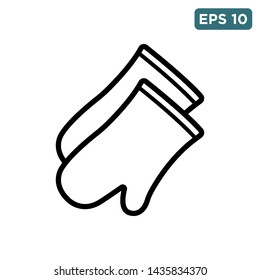 cooking gloves icon vector design template
