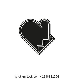cooking gloves icon - vector gloves illustration, gloves symbol
