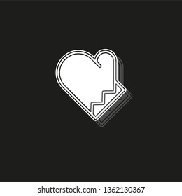 cooking gloves icon - vector gloves illustration, gloves symbol