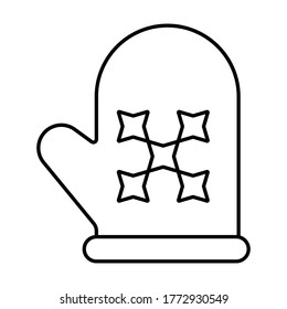 Kochhandschuhe Symbol, Vektorgrafik