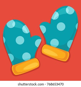 Cooking Gloves Vector Illustration